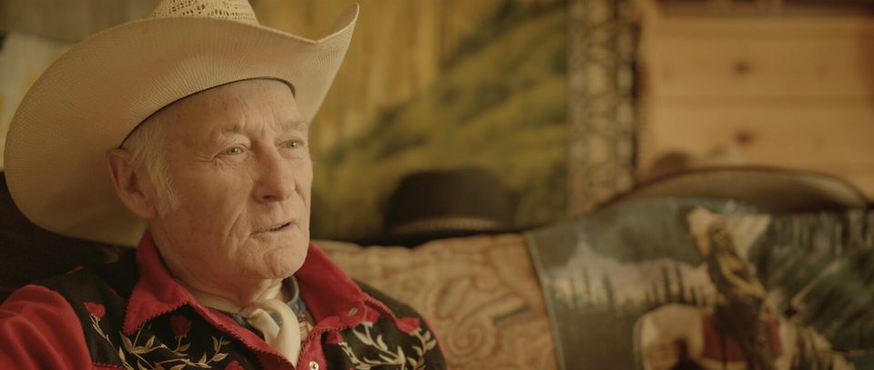 Still from Texas Ollie: Ollie in a white cowboy hat